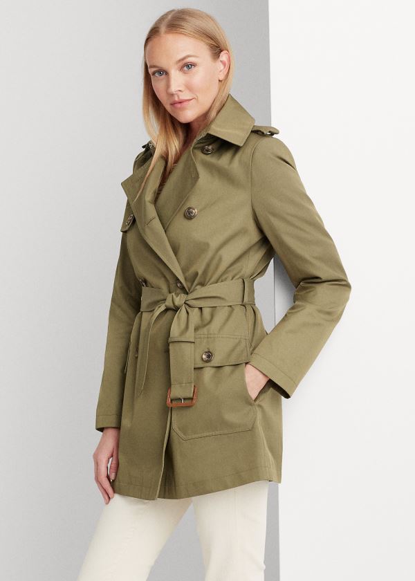 Gabardina Ralph Lauren Mujer Verde Oliva - Cotton-Blend - UHINR5093